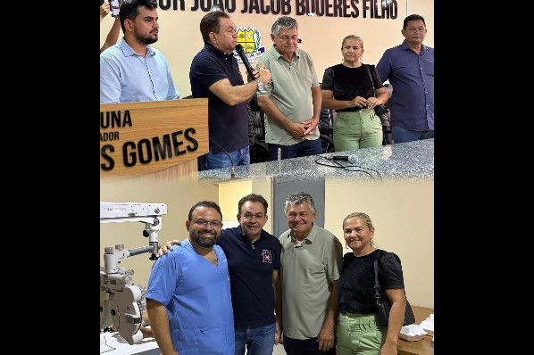 Presidente Rosiflan Amarante e vereadores participam de ação do programa Novo Olhar, que amplia...