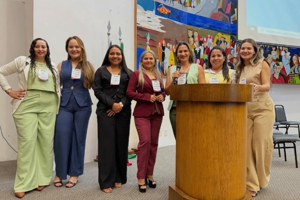 Presidente, vereadoras e servidoras da Câmara de Ribamar Fiquene participam do VIII Fórum da Mu...